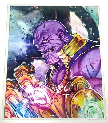BAM BOX EXCLUSIVE MARVEL LIMITED EXCLUSIVE THANOS 8x10 LTD EDITION WITH C.O.A