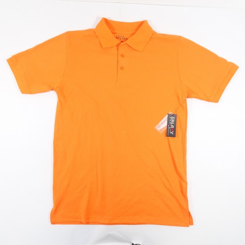 GALAXY BY HARVIC ORANGE MEDIUM POLO SHIRT MENS NWT NEW