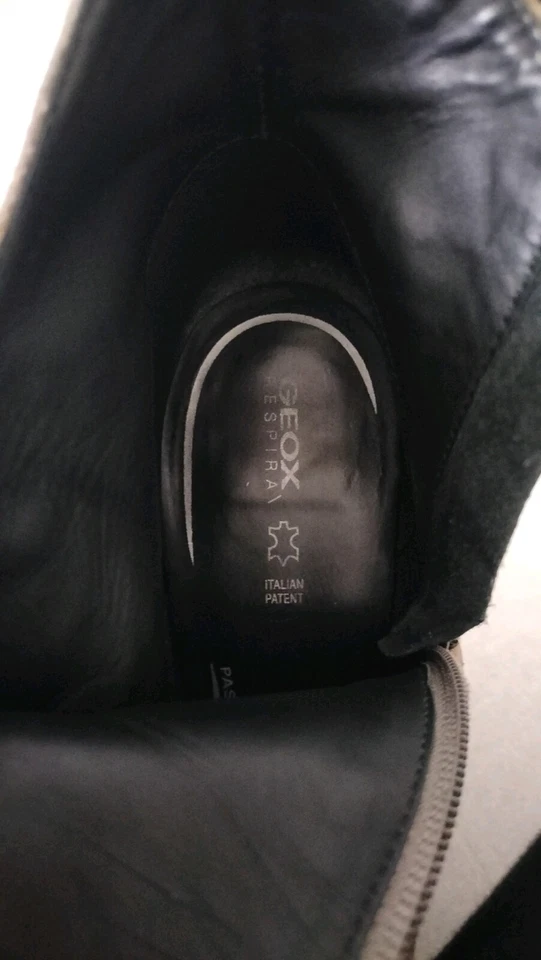 Bottines Geox Cuir Velours Gris - Photo 2/3