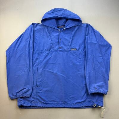 patagonia 80's〜 old anorak made in USA Vintage Patagonia Jacket Anorak Windbreaker Adult Small Blue Snap