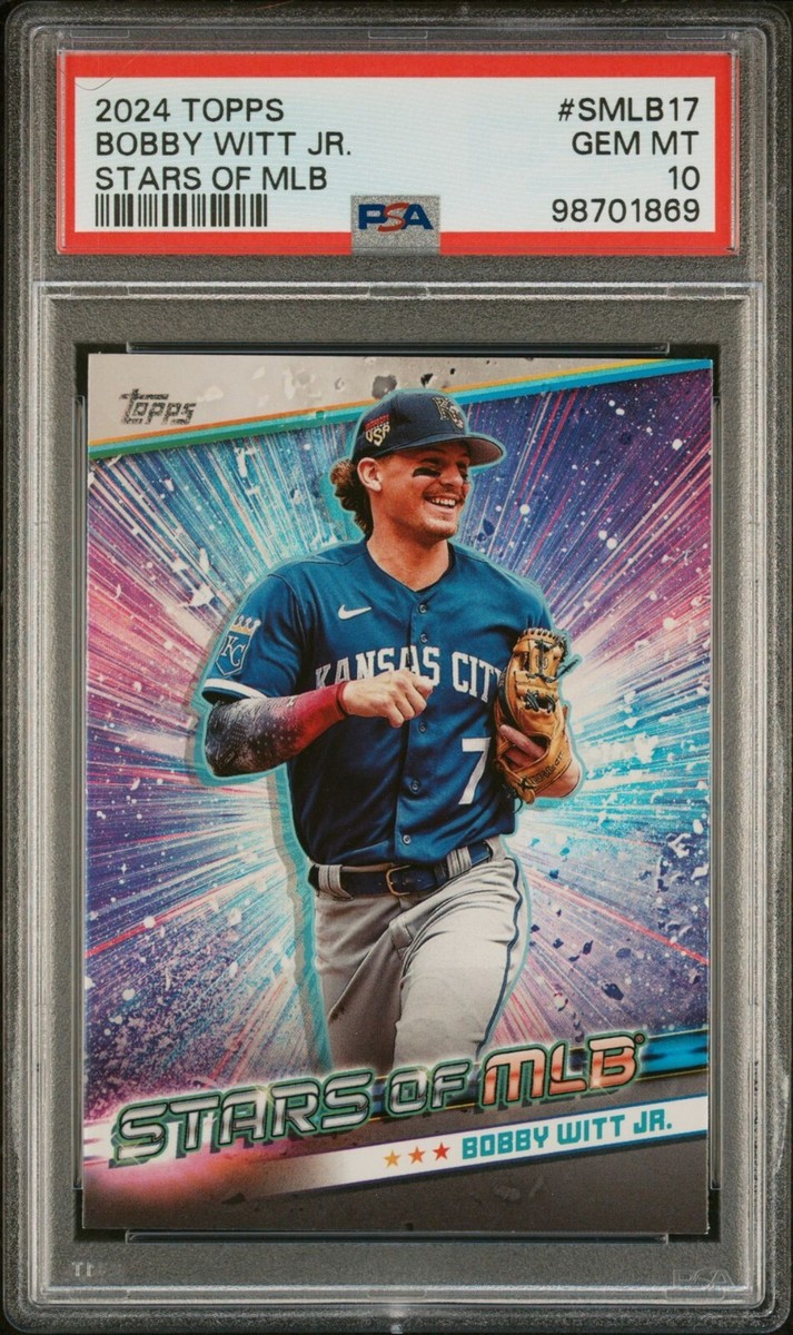 2024 Topps Baseball Stars of MLB Bobby Witt Jr. Card #SMLB17 PSA