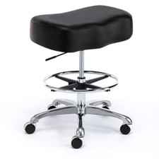DR.LOMILOMI Stool 504 with Foot Ring for Clinic, SPA, Tattoo and Home