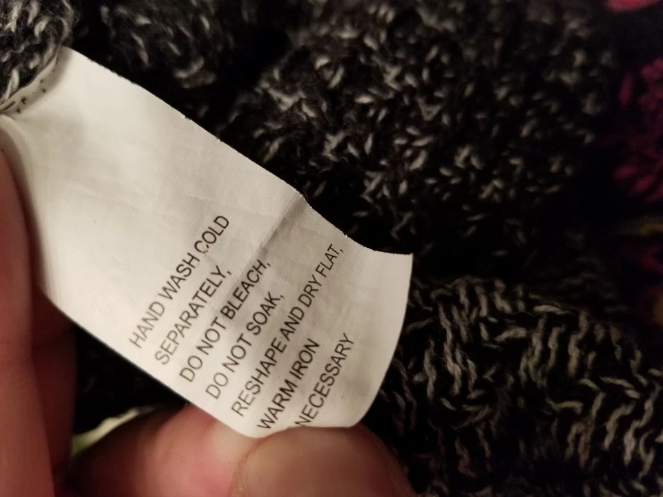 Eight Eight Eight Womens Sweater Shirt Top Blouse Size L Large Black White - Image 3 of 4