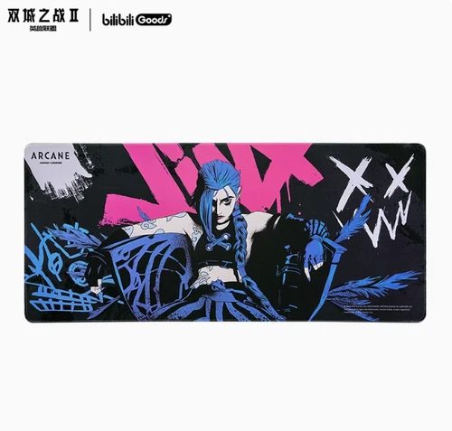 League of Legends LOL Bilibili Goods Arcane II Jinx XL Mouse Pad 40CM*90CM