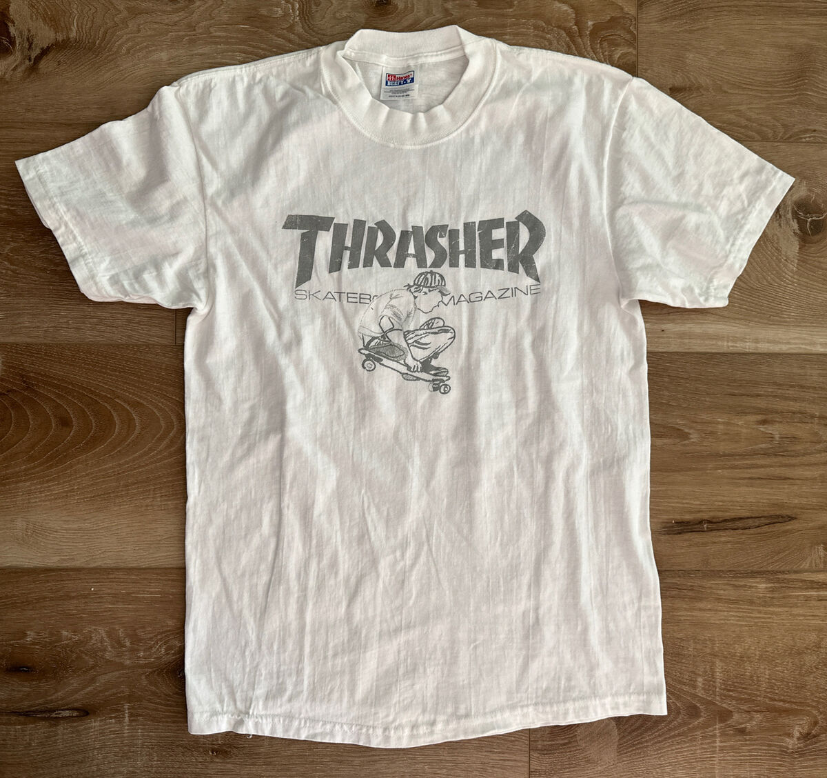 Vintage Thrasher Skateboard Magazine Hanes Beefy-T Y2K Shirt Vintage Thrasher Skateboard Magazine Hanes Beefy-T Y2K Shirt