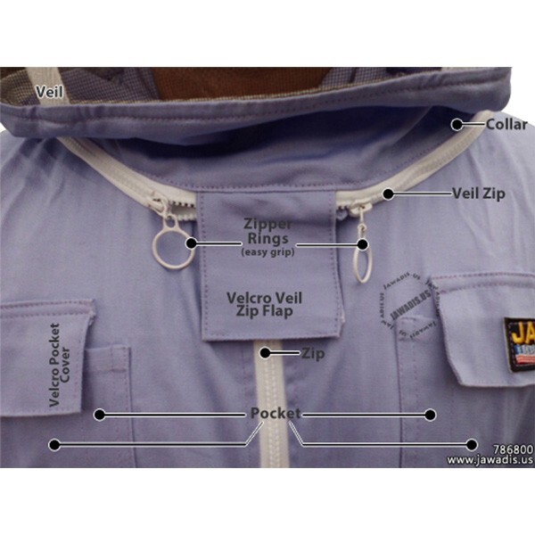 Premium Bee Suit Kit by Jawadis – Adult M Gloves, Hive Tool & Bee Brush Included