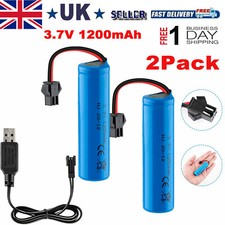 2pack Lipo Battery 3.7v 1200mAh for DE45 DE42 Remote Control Car SM Plug Battery
