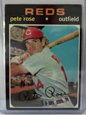 1971 Topps Baseball Pete Rose #100 Cincinnati Reds Poor-Fair Condition