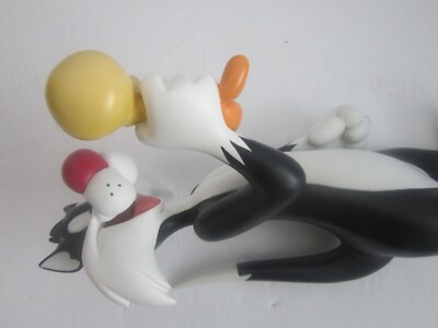 Statue Looney Tunes Atlas 2003 - Sylvester, Titi Et Le Chien - Figurine Collection
