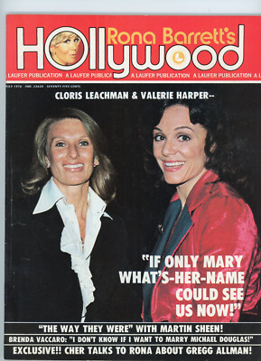 May 1976 Rona Barrett's Hollywood Magazine Cloris Leachman  Valerie Harper Cover