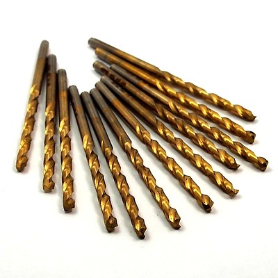 Hertel Cobalt Jobber Drills 1/8'' TiN 135° 1-5/8'' x 2-3/4'' (12 Pcs)