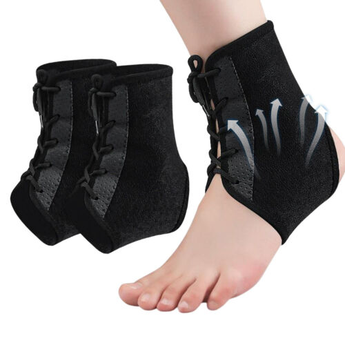 Lace Up Ankle Brace Support Foot Stabilizer Sports Compression Wrap Orthosis
