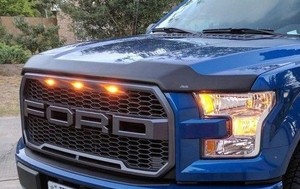 Details About Matte Black Bug Shield Hood Protector 2017 2019 F 150 Raptor Deflector Guard