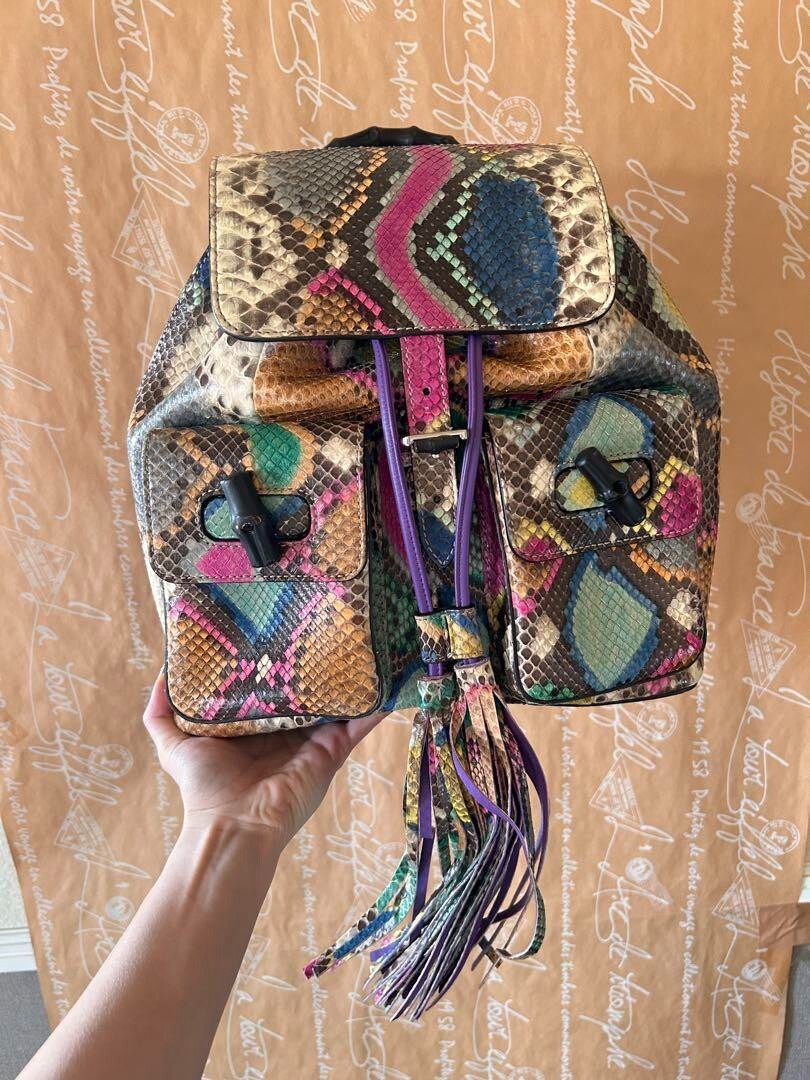Authentic GUCCI Multicolor Leather Shoulder Bag