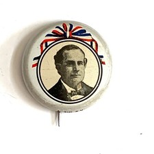 William Jennings Bryan 1900 Political Pinback Button Pin