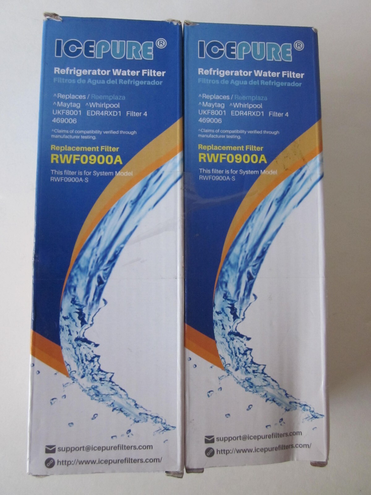 2 Packs IcePure Refrigerator Water Filter Replacement Filter RWF0900A eBay