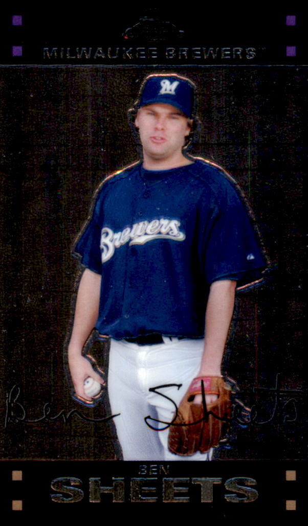 2007 Topps Chrome #91 Ben Sheets Milwaukee Brewers