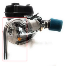 J Exhaust Pipe for: Predator 212cc, Honda GX160, GX200, DuroMax XP7HPE 7 