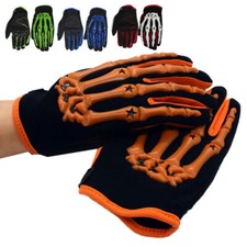 Motorcycle Gloves Cycling Gloves Full Finger Bike Skull Bone Skeleton Men Gloves