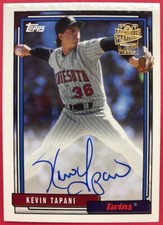 2019 Topps Archives Kevin Tapani Fan Favorites Autograph 1992 Card FFA-KT Twins