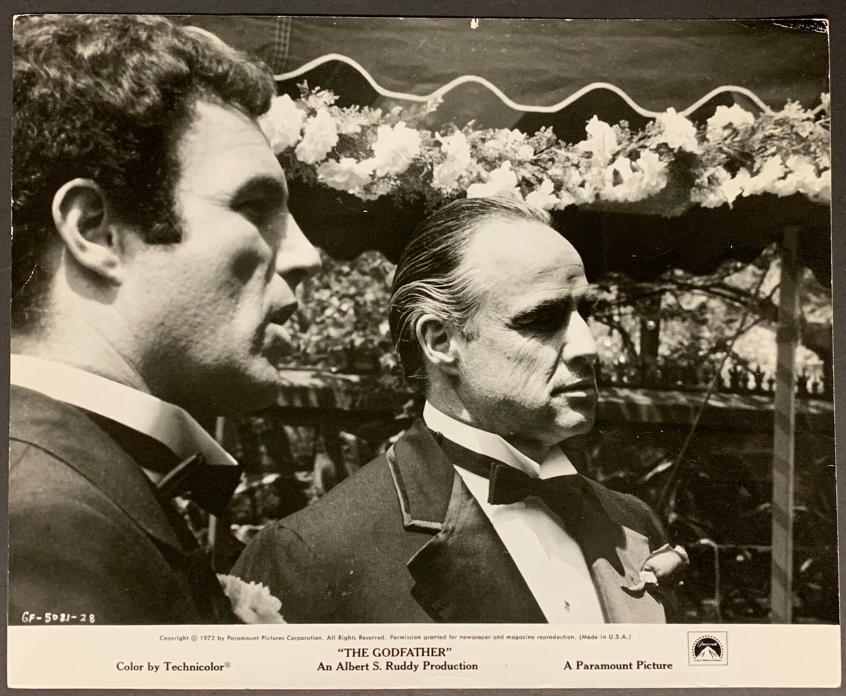 1972 The Godfather Marlon Brando Studio Photo Famous Wedding Scene