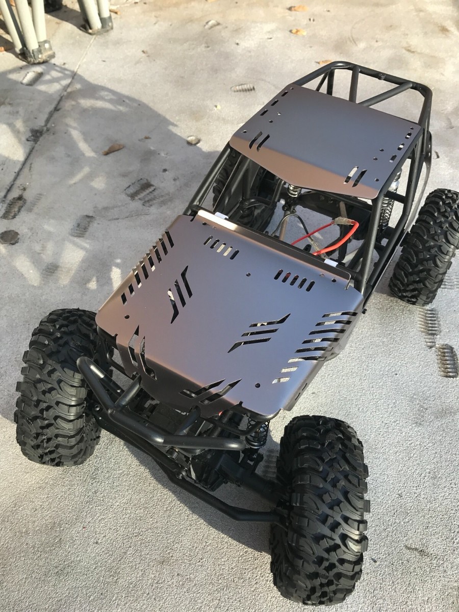 EVTSCAN RC Car Roll Cage Metal Black Chassis Frame Roll Cage Car Model Body Shell Cover For Axial Wraith RR10 90053 90048 1/10 RC Car