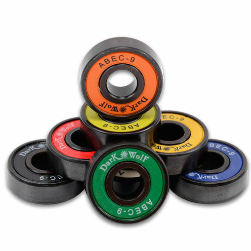 8pcs Set Abec 9 608 2rs Skateboard Bearings Longboard Rollerblade Wheel Steel Ebay
