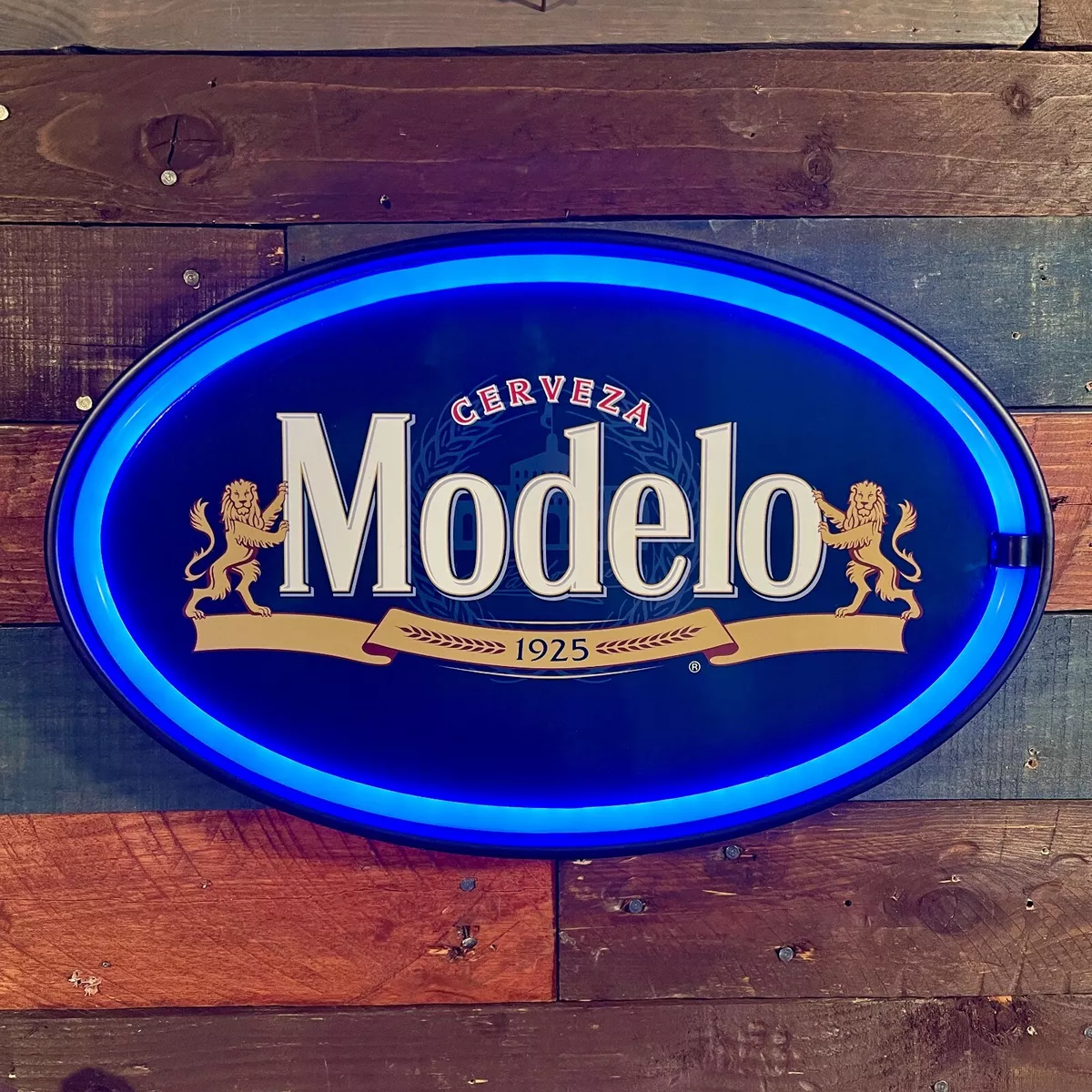 Modelo Cerveza Neon LED Light Rope Sign Home Bar Game Room Man Cave Wall Decor