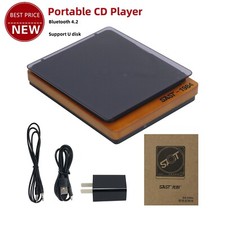 SAST-1984 SA-058 Portable CD Player Retro BT4.2 Bluetooth CD Player for U Disk