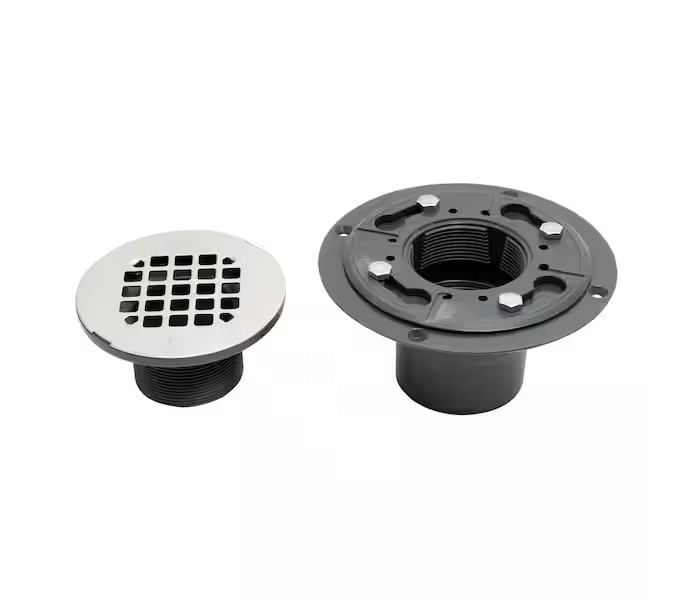 Oatey  2" in. to 3" in. PVC Low Profile Shower Drain Stainless Steel 42320