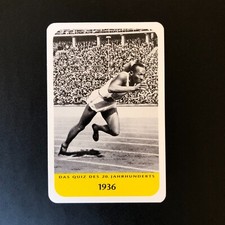 Jesse Owens 1998 Harenberg The 20th Century Quiz #6030 German Card