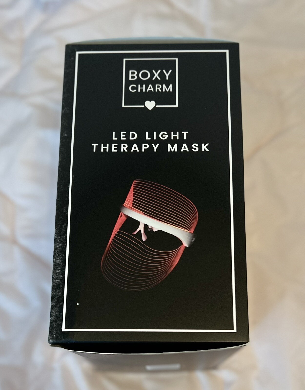 BOXYCHARM Led AntiAging Light Therapy Mask in White NIB Sealed 129.99