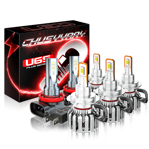 6 Bulbs Halogen Headlights Hi/Lo Beams + Fog Lights 6000K For BMW - Foto 2