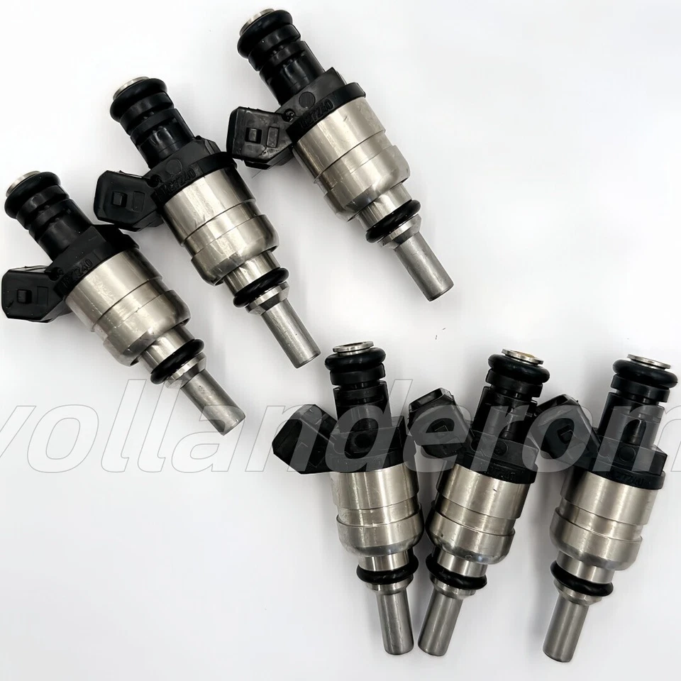 Inyector de combustible 6X 1427240 OEM para BMW 320i 325ci 325i 325xi 525i X3 Z3 1999-06 Foto 3 de 4