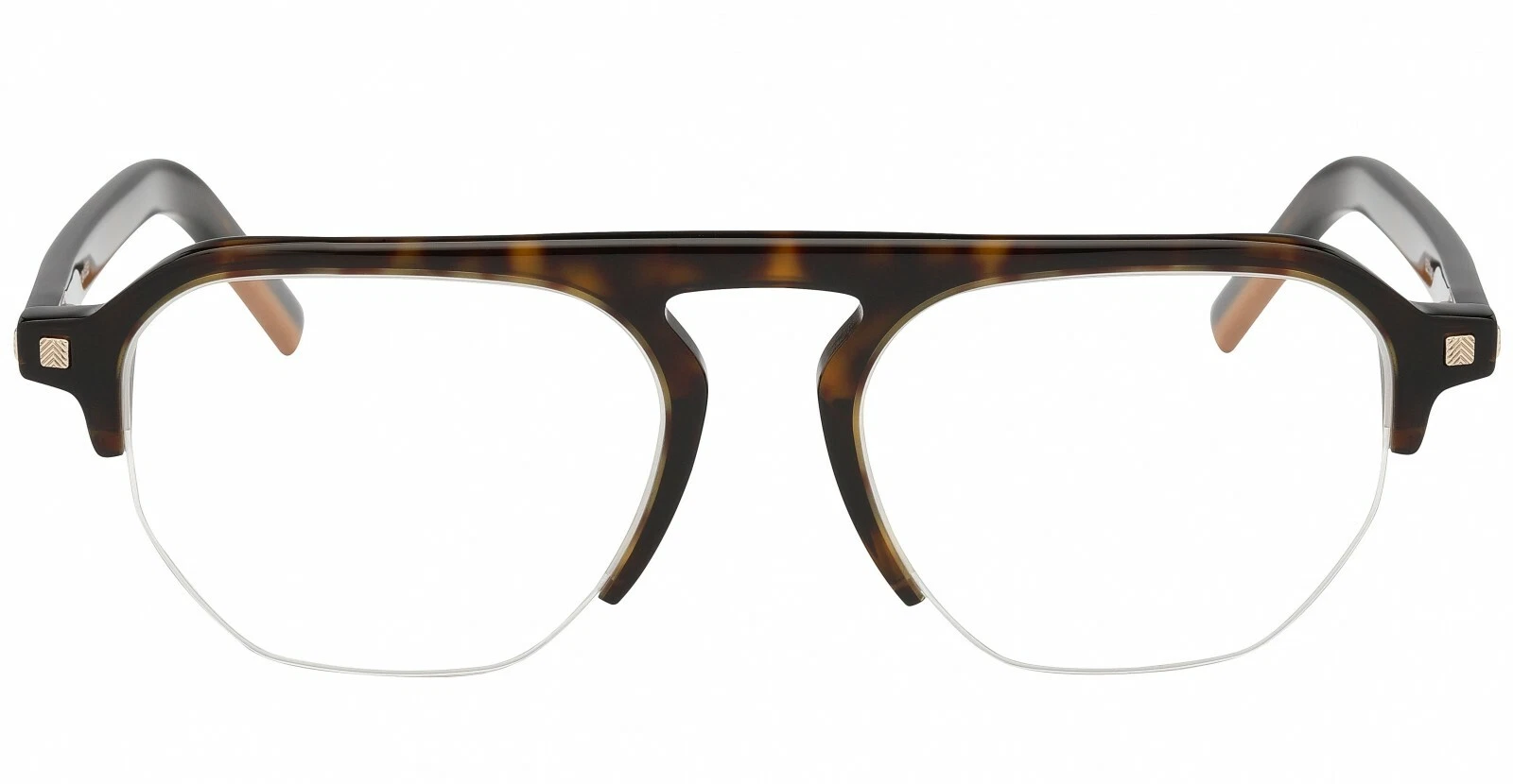 Ermenegildo Zegna VZ EZ 5148 Tortoise 052 Plastic Aviator Eyeglasses 52 19 145