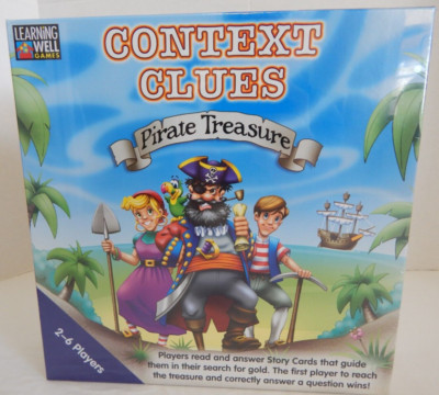 Learning Well Games Context Clues Pirate Treasure RL 3.5-5.0 Homeschool Read New