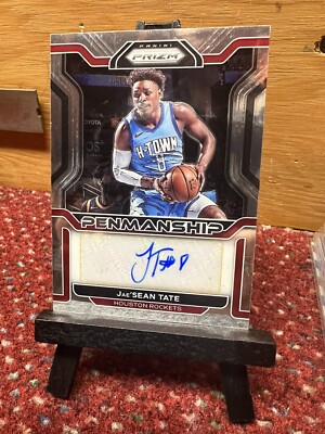 2021-22 Panini Prizm Penmanship Jae'Sean Tate #PM-JST Auto