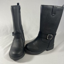 Oshkosh B gosh Carter s Girls 8-Inch Tall Black Zipper Boots Size 6