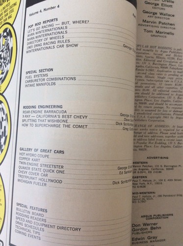Popular Hot Rodding April 1965 Winternationals Special Edition Fuel Systems - Picture 9 of 12