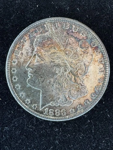 * 1883-CC GEM BU MS MORGAN SILVER DOLLAR Amazing Toned Detail. A One Of A Kind.