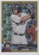 2018 Bowman Chrome Prospects Gold Shimmer Refractor 28/50 Aaron Knapp #BCP5 5c9
