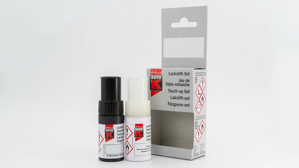 Auto-K für VW-Audi LA7W Reflexsilber MET. Lackstift-Set-9ml Lack + 9ml Klarlack - Bild 3 von 4