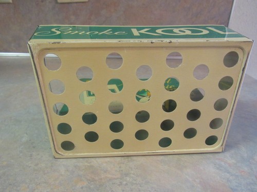 VINTAGE KOOL CIGARETTES TIN MATCH HOLDER STORE DISPLAY W/PENGUIN #2 - Picture 10 of 10