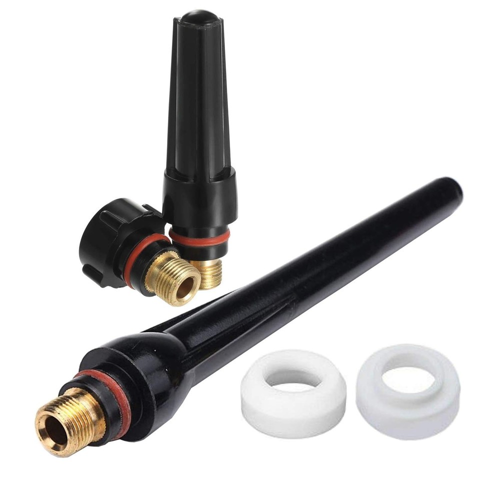 TIG Accessories KIT Long Alumina GAS Lens Nozzle &... - Grandado