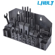 LABLT 60 Pieces Premium 7/16" T-Slot Clamping Kit 3/8"-16 UNC Thread For 58020