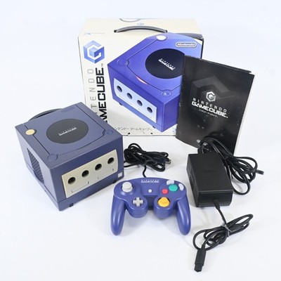 Nintendo GameCube DOL-001 Indigo Konsole Boxed Controller getestet Japan NTSC-J