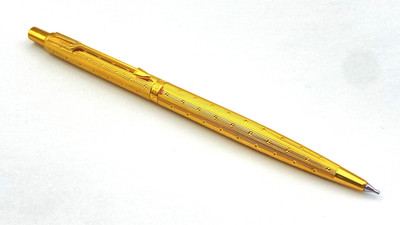 VINTAGE PARKER KLASSISCHER DRUCKBLEISTIFT IN ROLLGOLD PERLE MUSTER FRANKREICH