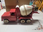 TONKA  Red Concrete Cement Mixer Truck  Vintage 1960s