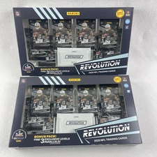 2025 NFL Panini Revolution Football Trading Card Debut Edition 2 Box Bundle