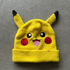 Pokemon Pikachu Beanie Hat Cap One Size Yellow 2019 Nintendo
